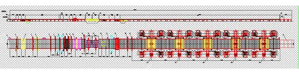 Cold end process layout