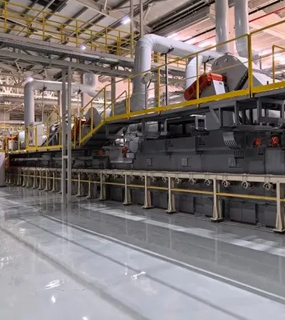 300t/d Ultra-Clear Rolled Photovoltaic Glass Production Line