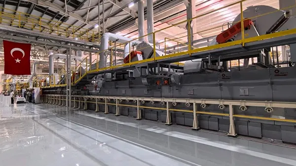 300t/d Ultra-Clear Rolled Photovoltaic Glass Production Line in Turkey