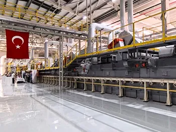 300t/d Ultra-Clear Rolled Photovoltaic Glass Production Line