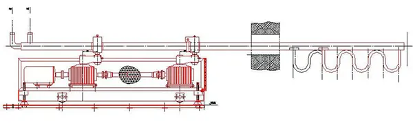 Horizontal Stirring Unit for Glass Melting Furnace