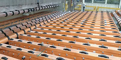 Piano drop conveyor (segmented transfer conveyor)