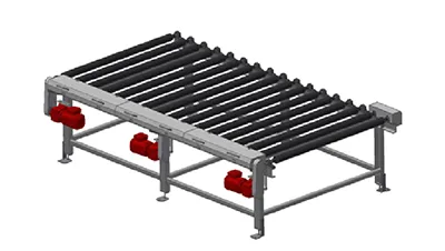 Space adjusting roller conveyor