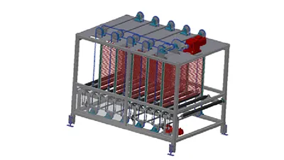 Integrated glass storage system