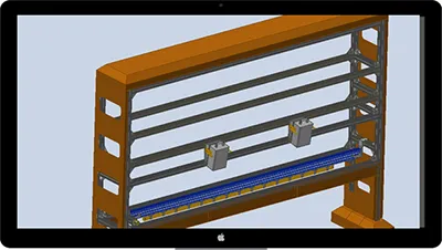 Glass Ribbon Positioning and Cutting Inspection System